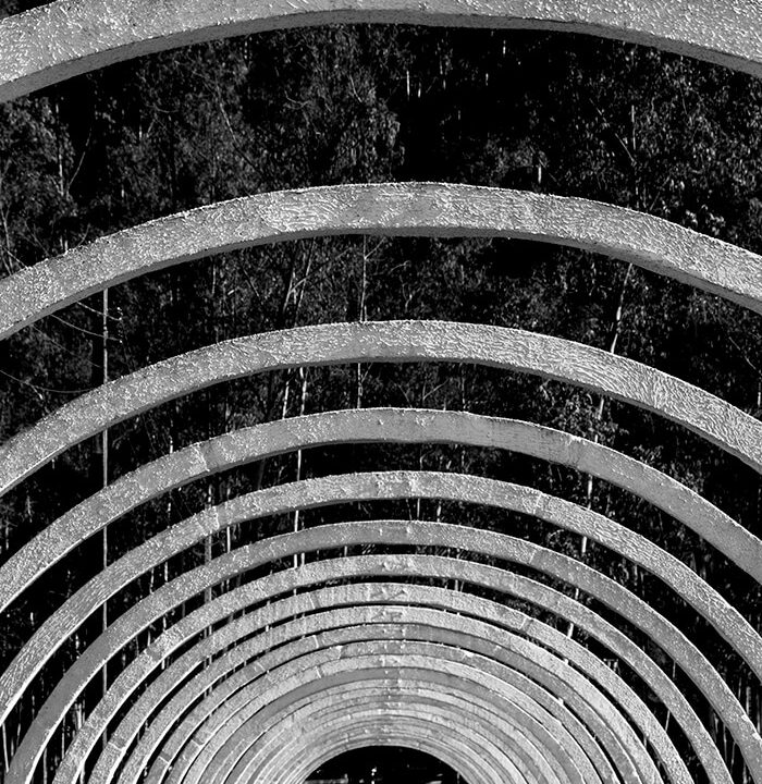 sequencias de arcos de concreto fine art