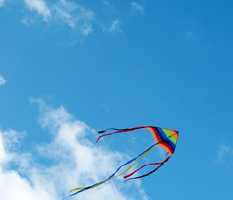 pipa com o céu azul