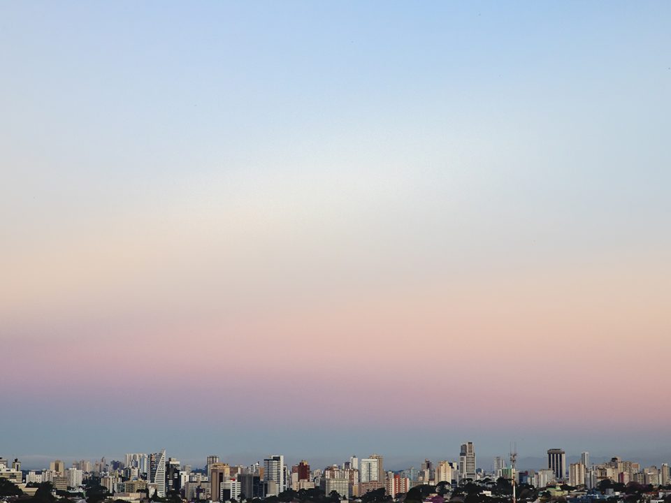 Vista de Curitiba no inverno Bliss Fotografia