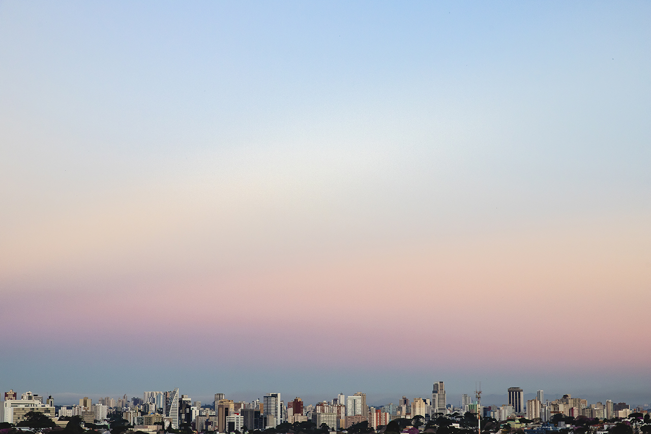Vista de Curitiba no inverno Bliss Fotografia
